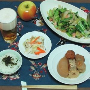 サイクリングと昨日の残りご飯