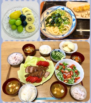 今日も幸せなフルーツ盛り