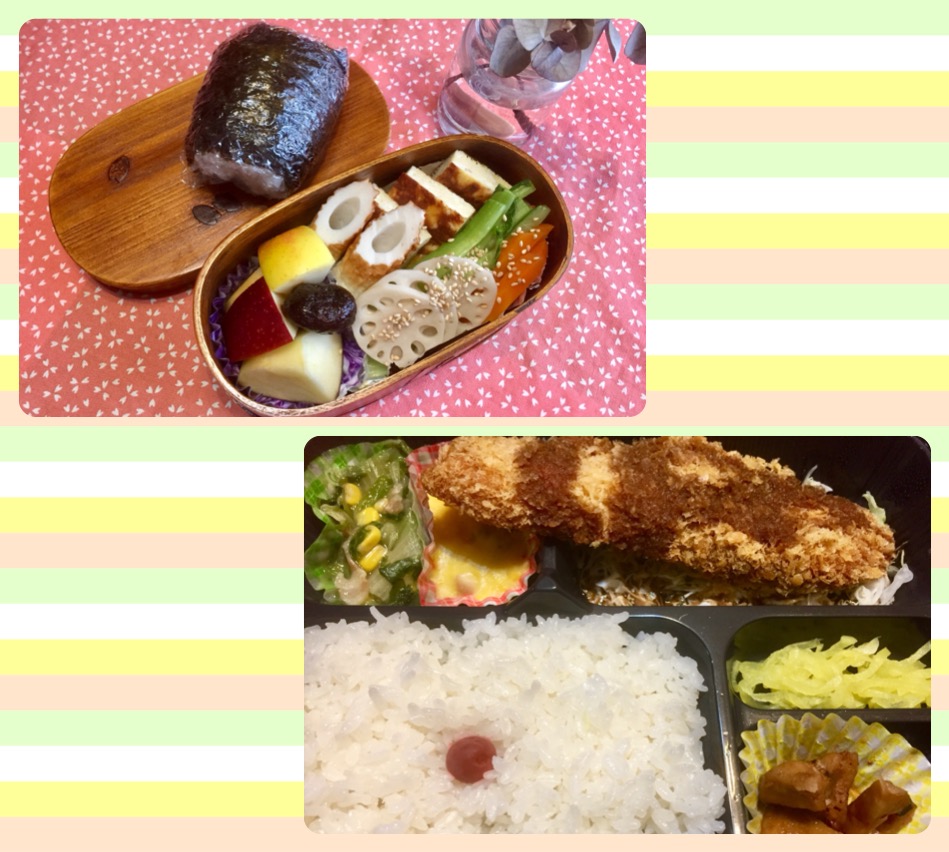 昼と夜のお弁当